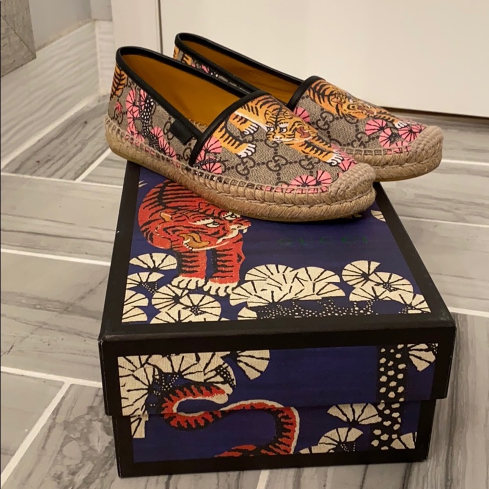 Gucci Tiger Espadrille sz 36.5